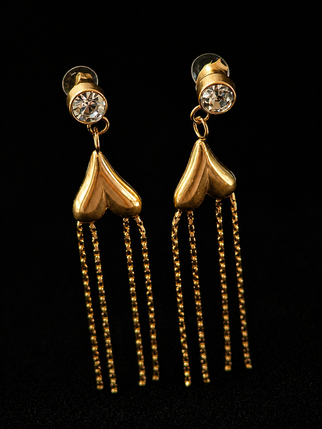 Crystal Tassel Drop Earrings