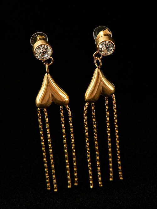Crystal Tassel Drop Earrings